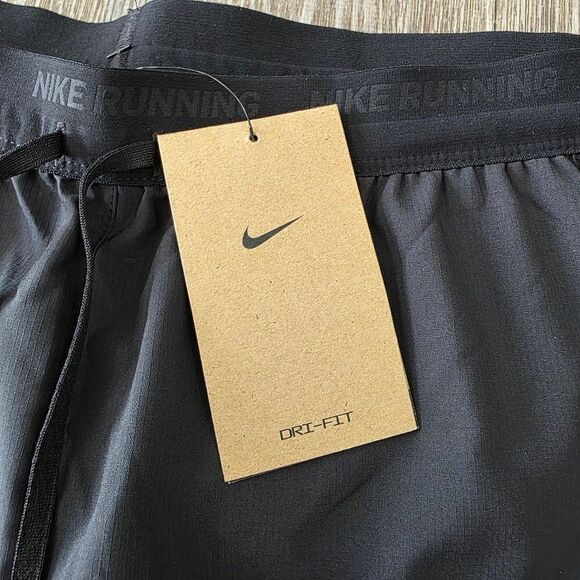 Nike Stride 5" 2-in1 Running Shorts Lined Black Grey Men's Medium M CJ5471-010 - Picture 3 of 8
